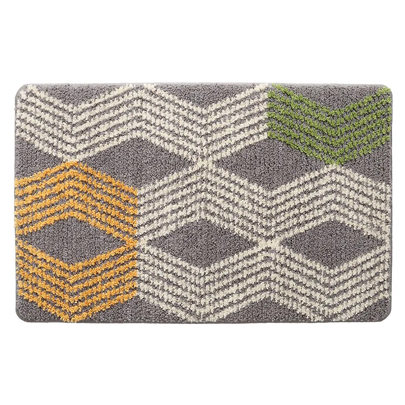 Коврик для входной двери поглощает дверь с геометрическим рисунком может