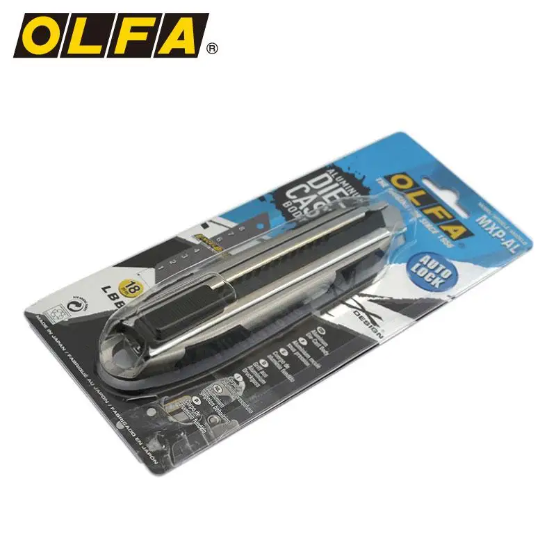 OLFA MXP-AL Metal Handle Heavy Aluminum Compression Molding Cutting Knife 18mm Large Utility EXCEL BLACK BLADE AUTO-LOCK | Дом и сад