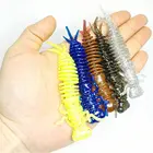 10 шт.червячная рыболовная приманка 55 мм75 мм100 мм, искусственный кренкбейт, силиконовая приманка для окуня, гольян, Тонущая рыболовная приманка, искусственная приманка