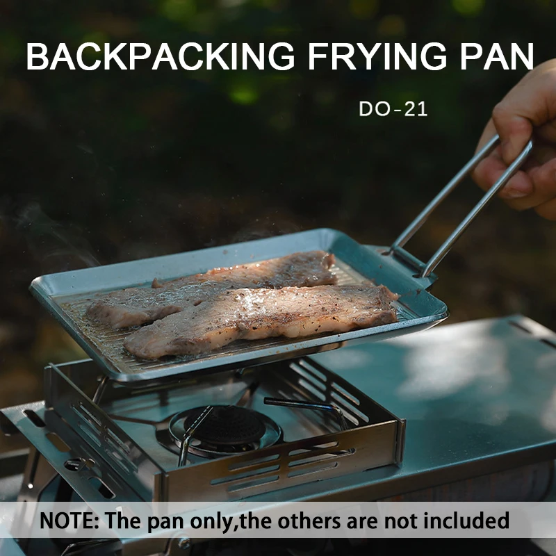 Складная сковорода для пикника 2 в 1 из нержавеющей стали | Спорт и развлечения