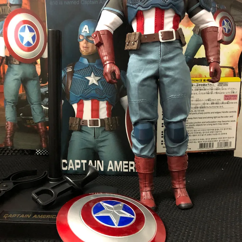 30cm New Style Movable Figure Captain America 1/6 Action Team of Prototyping American Figures Model Toy | Игрушки и хобби