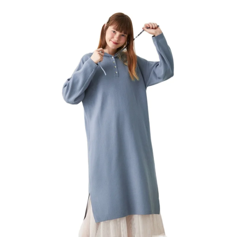 SEMIR 2020 новое зимнее платье для женщин французское Ретро длинное свободное тонкое