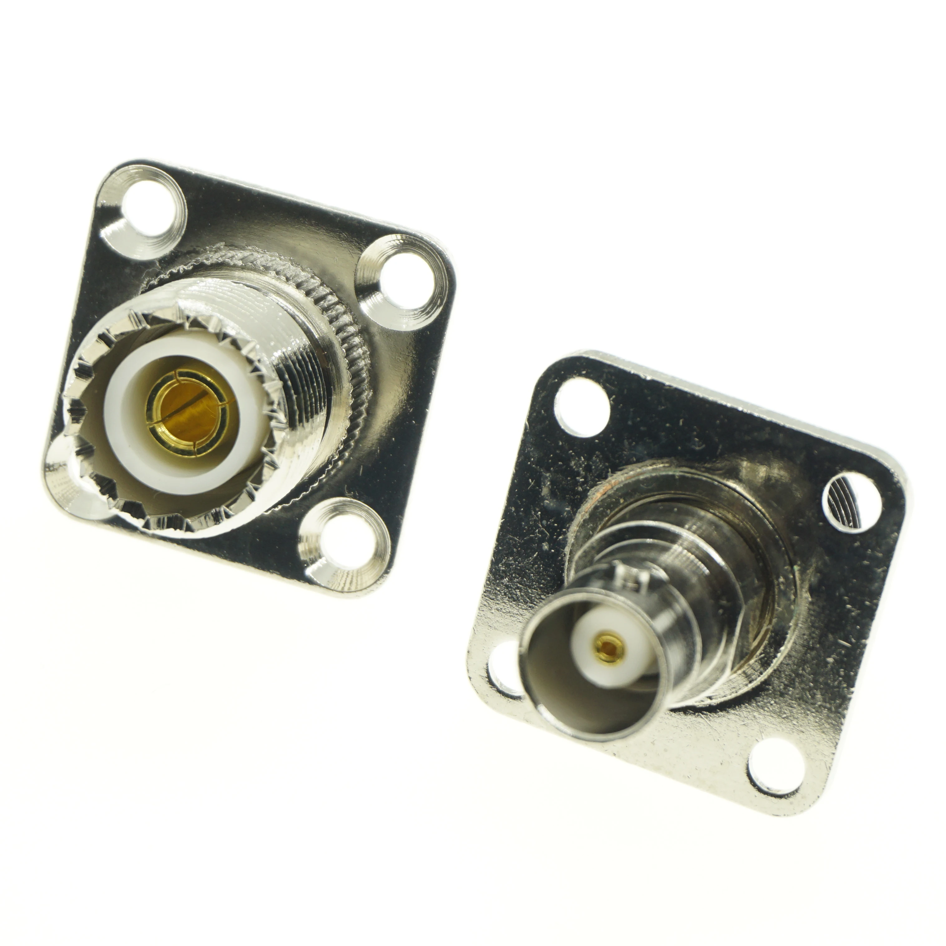1 кабель BNC UHF PL259 SO239 гнездо в 4 отверстия фланцевое крепление шасси Панельное