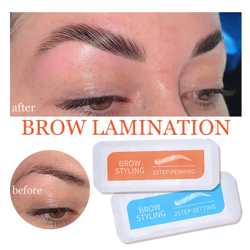 

Brand Brow Lamination Kit Safe Perming Brow Lift Set Eyebrow Lifting Eyebrow Enhancer Brows Styling Beauty Salon Home Use Makeup