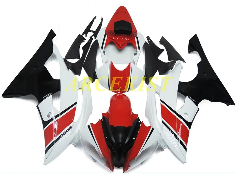 

New ABS Whole Fairings Kits Fit For Yamaha YZF-R6 R6 08 2008 2009 2010 2011 2012 2013 2014 2015 2016 Bodywork set Red white UK