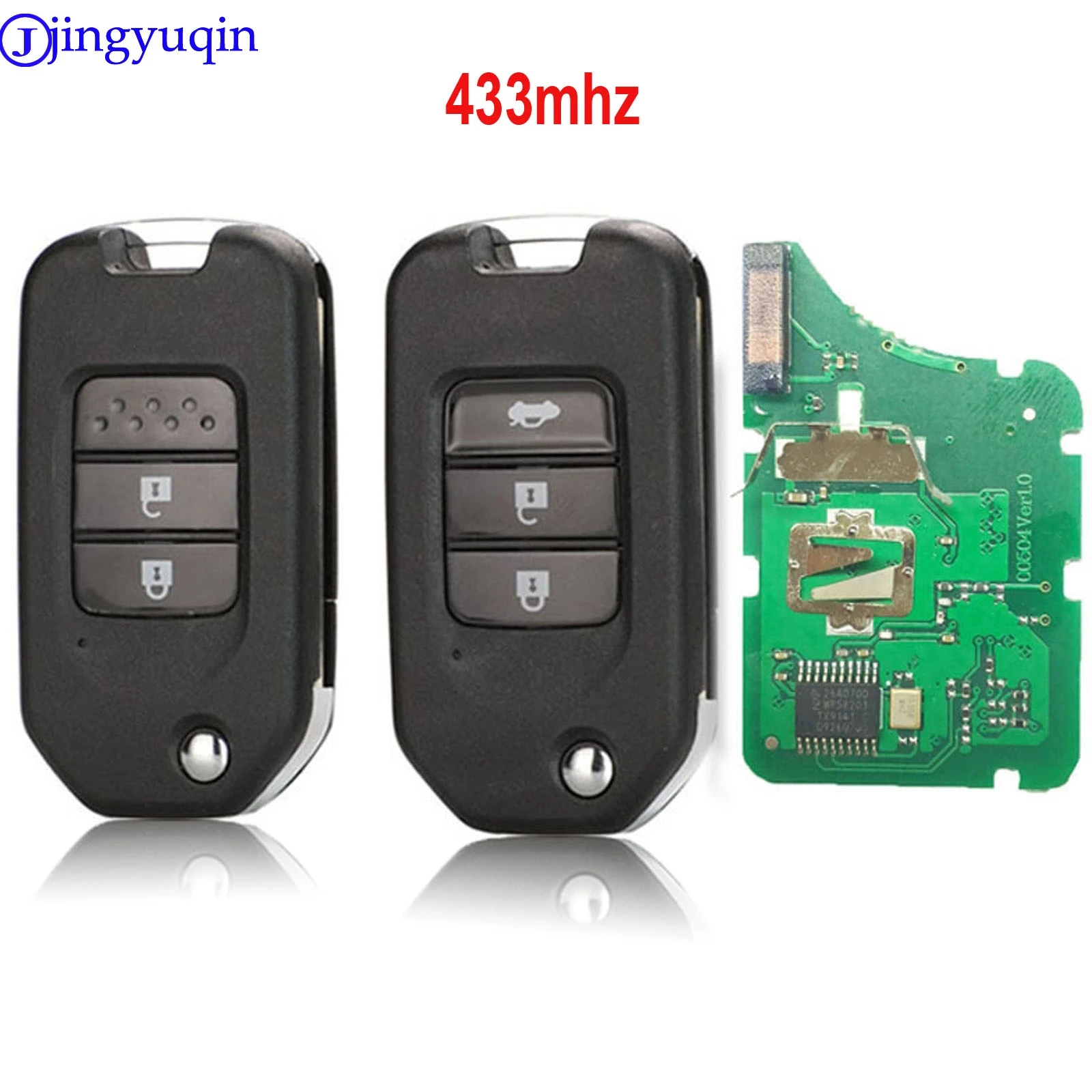 Jingyuqin 2/3 кнопочный ключ дистанционного управления для Honda Civic Accord City CR V Jazz XR Vezel HR FRV