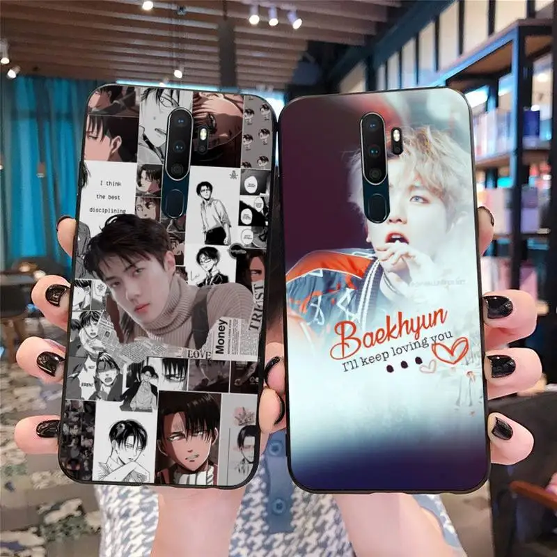 Чехол-накладка для Oppo A5 A9 мягкий чехол телефона из ТПУ Reno2 z Renoace 3pro Realme5Pro SEHUN CHANYEOL EXO