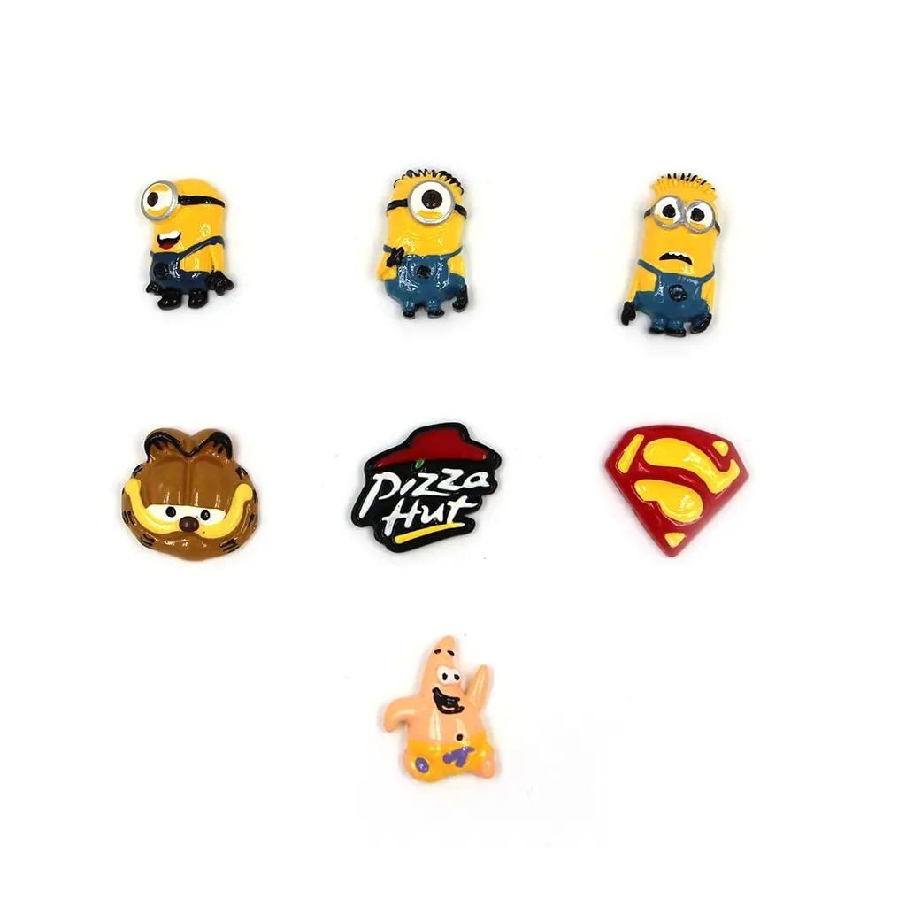 10 шт./упак. Шарм для слаймов &quotМиньон Патрик Супермен (Superman) Гарфилд Pizza Hut&quot