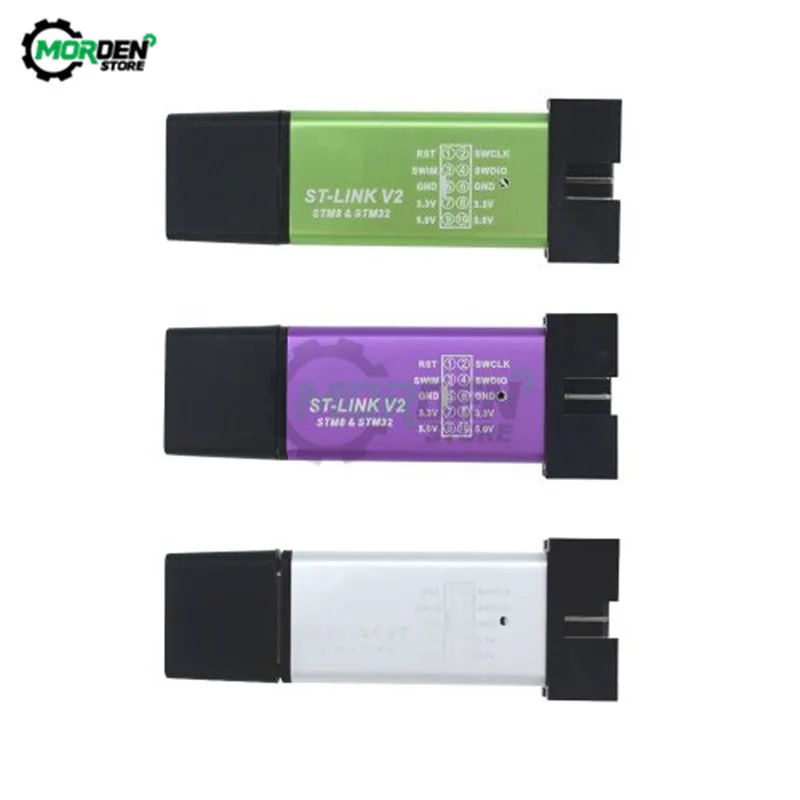 Мини-программатор ST LINK Stlink V2 симулятор загрузки STM8 STM32 программатор с крышкой и