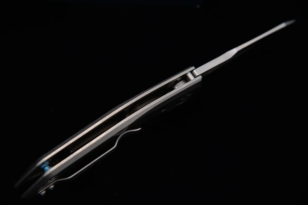 Складной титановый ручной нож JUFULE Mark s35vn 0095 с шарикоподшипником и флиппером для