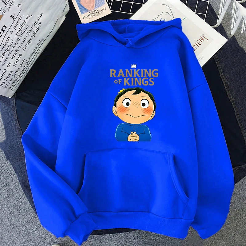 

Kawaii Cartoon Ranking of Kings Sweatshirts Oversized Graphic Cape Hoodie Women Men Unisex Tops Spring/Autumn Casual Clothes