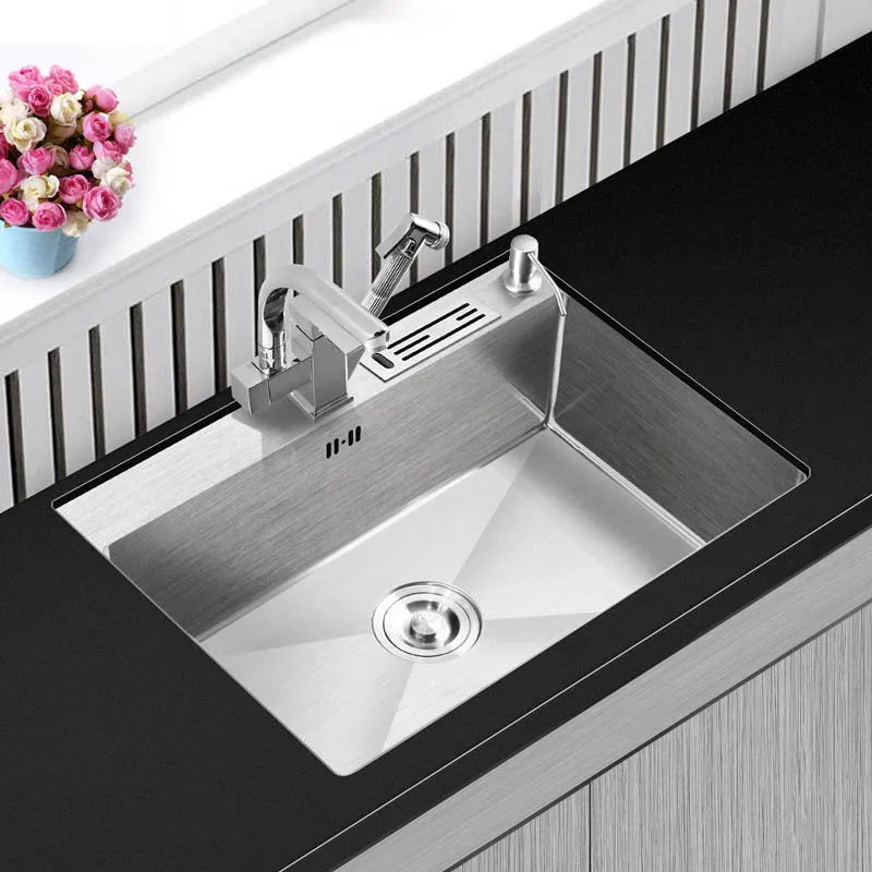 304 овощная емкость для моющего средства из нержавеющей стали один бак с режущая