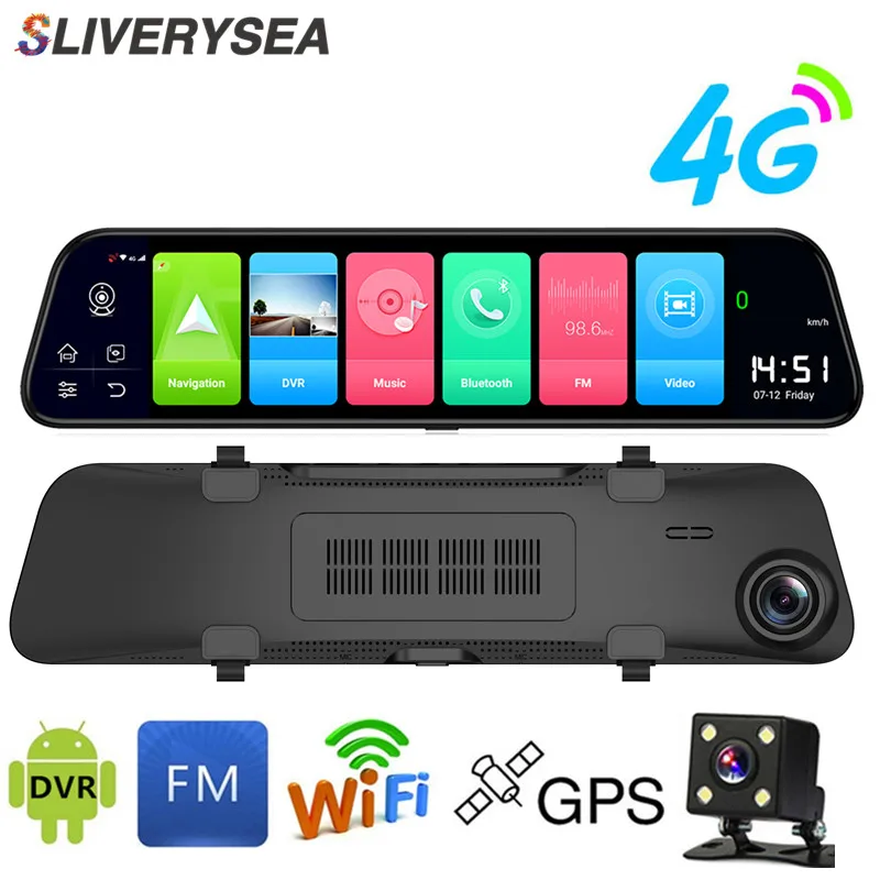 Зеркало-видеорегистратор 12 дюймов Full FHD 4G Android 8 1 GPS | Автомобили и мотоциклы