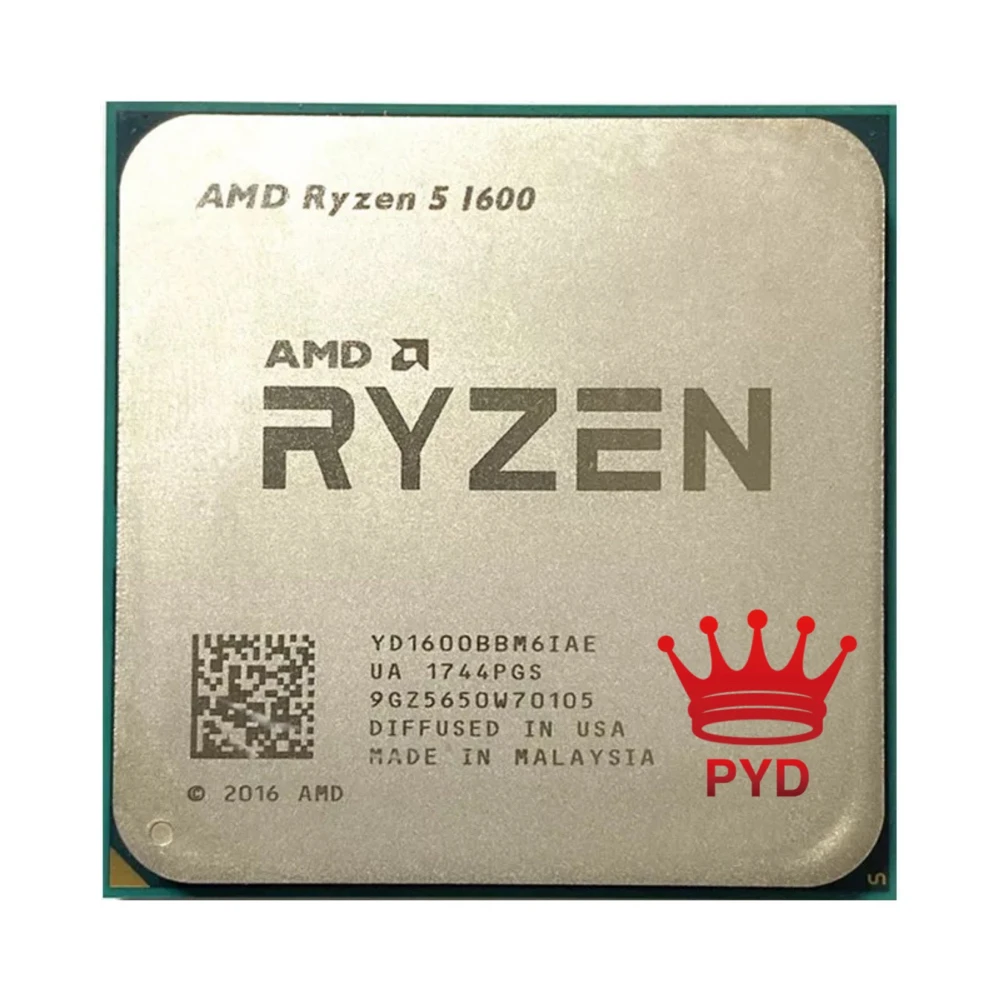 Процессор AMD Ryzen 5 1600 3 2 ГГц шестиядерный двенадцати потоков 65 Вт R5 процессор