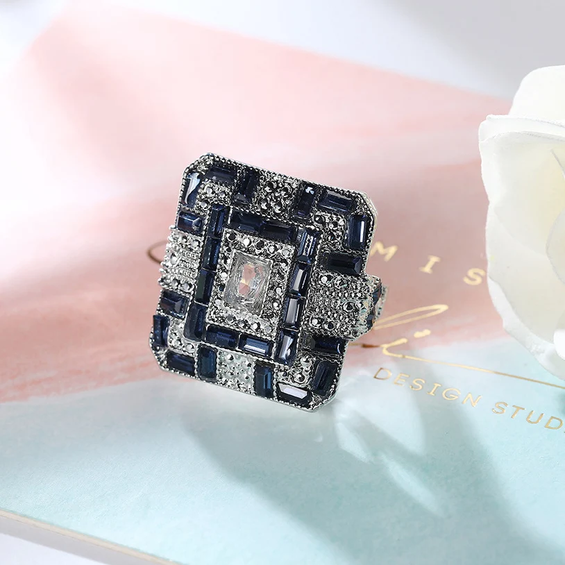 Роскошные женские и мужские кольца с цельными круглыми кристаллами камень AAA