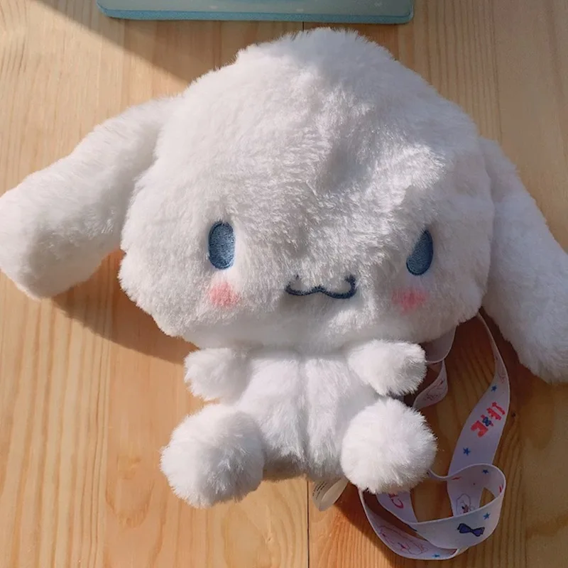 

JY Plush Girl's White Dog Backpack Bag Toys Children Birthday Gift 20*22cm WJ03