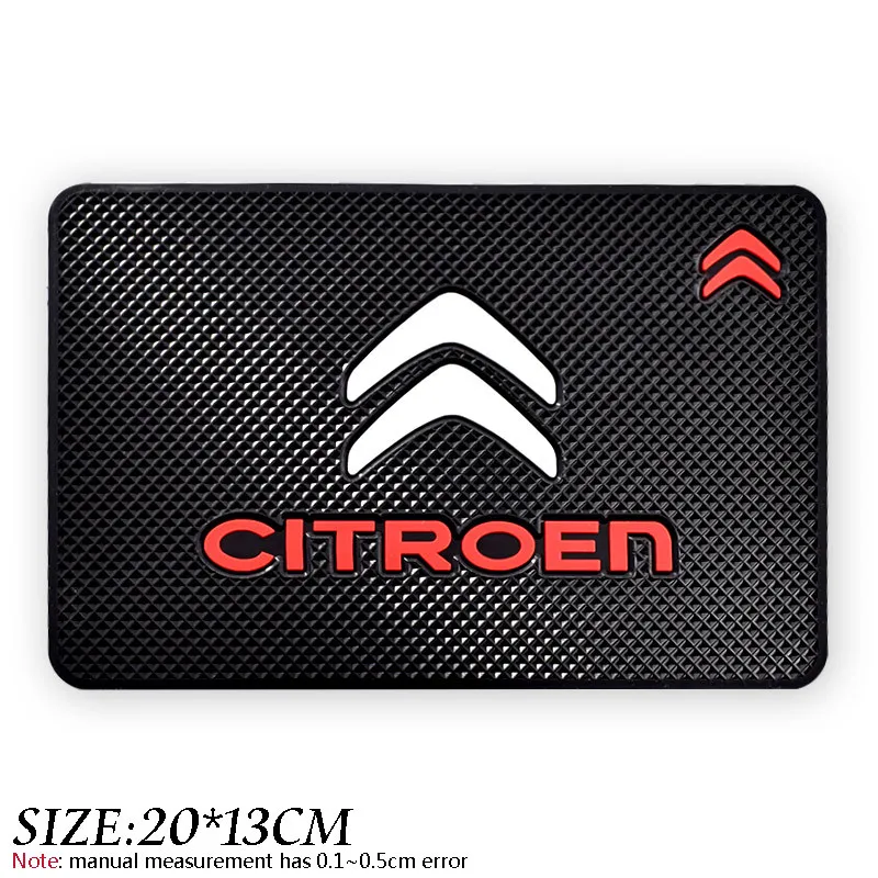 Автомобильный нескользящий коврик с логотипом для телефона Citroens C1 C2 C3 C4 C5 C6 C8 C4L DS3