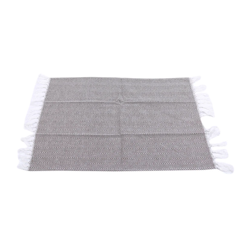 Полотенце с кисточками ручной работы крашеное Хлопковое полотенце для посуды