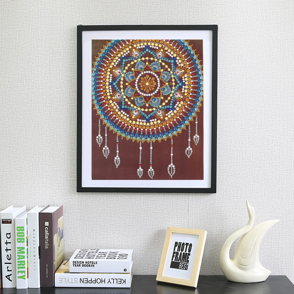 

Алмазная живопись своими руками Ловец снов ветер колокольчики специальная форма сверло искусство Мандала