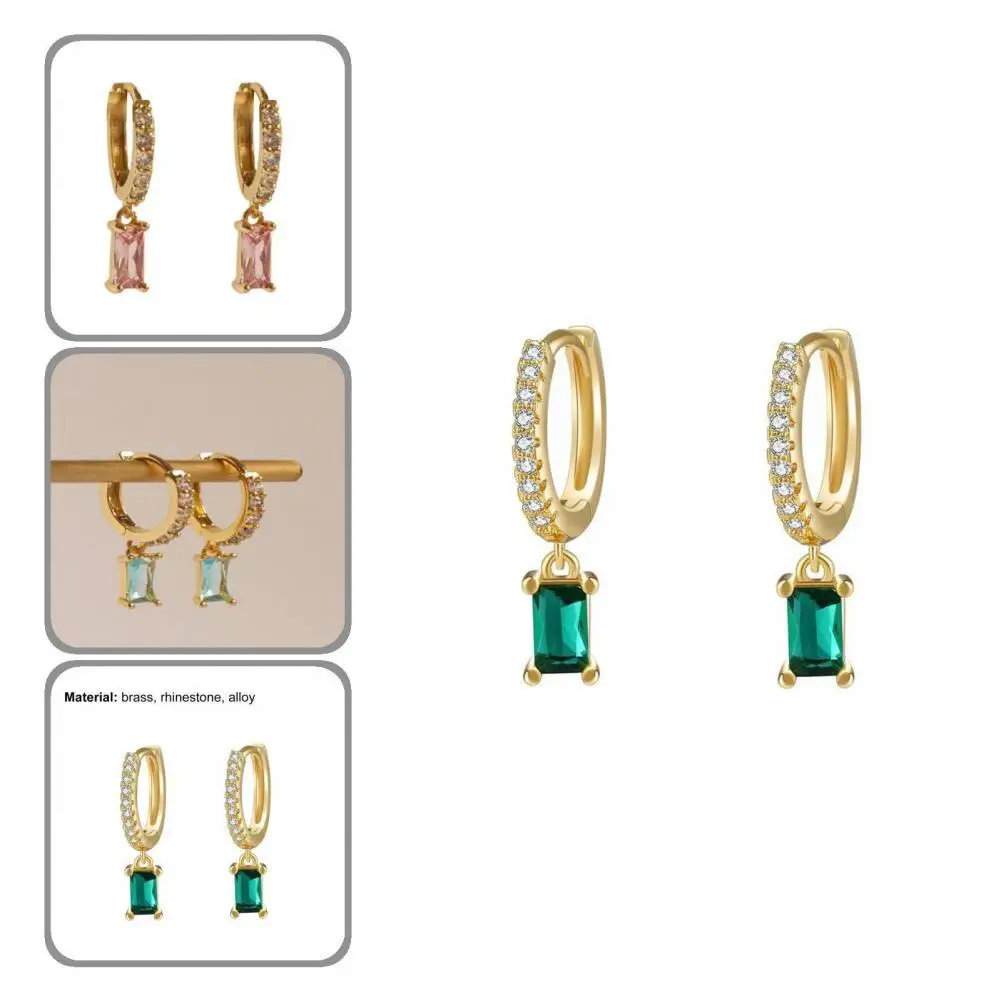 

Женские стильные износостойкие металлические серьги-подвески, 1 пара, легкие для свадьбы