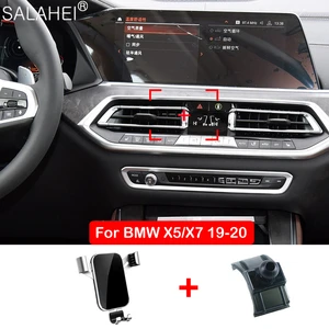 mobile phone holder for bmw x5 x7 2019 2020 air vent gps interior dashboard cell stand support car accessories phone bracket free global shipping