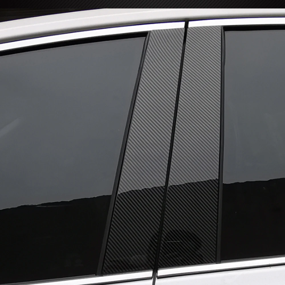 8Pcs For Toyota Camry 8th 2018 2019 Car Window B-pillars Decorative Sticker Scratch Resistant | Styling Mouldings