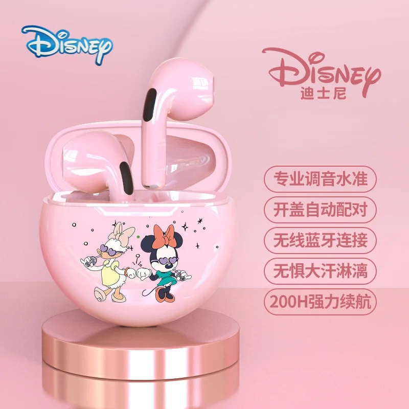 

Disney Mickey Minnie TWS 5.0 Earphone bluetooth Wireless headphones Sports Earbuds Headsets With Microphone Noise Reduction
