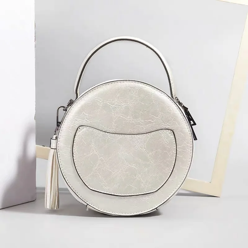 Женская сумочка с вышивкой слона маленькая круглая дамская универсальный