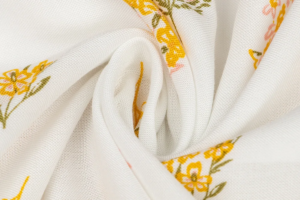 

2021 Spring Sleeveless Floral Knitted Dresses For Women Casual Holiday Home Off White Floor-length Dress Vestidos Largos Office