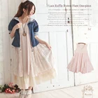 Женское Хлопковое платье-майка, с кружевной вышивкой, многослойным цветочным узором, в стиле пэчворк, мягкое милое платье, A128, лето, милое платье Мори для девушек