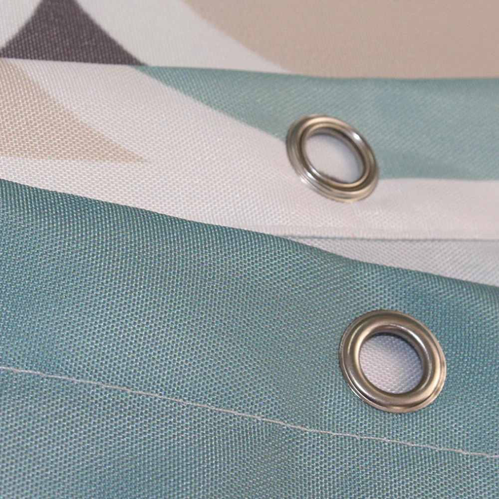 

Waterproof Moldproof Shower Curtains Coloful Lantern Print Thicken Bathtub Covers Bathroom Decoration Grommet Curtain