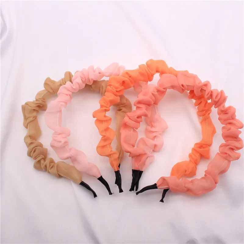 

2020 Spring And Summer New Large Intestine Ring Headband Candy Color Simple Small Fresh Hair Accessories