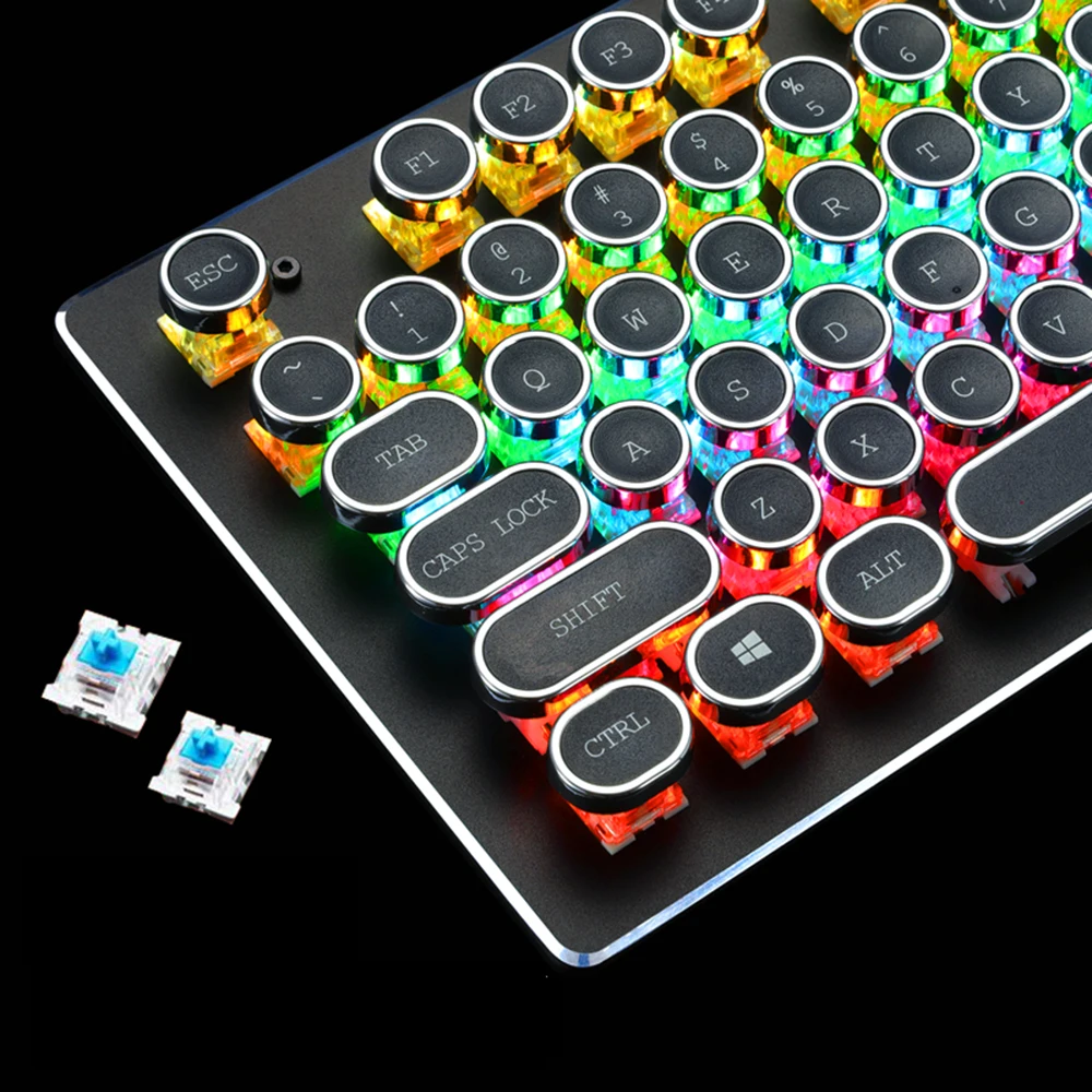 Механическая клавиатура 104 ключей PC игровая питаемые через USB порт работает 9