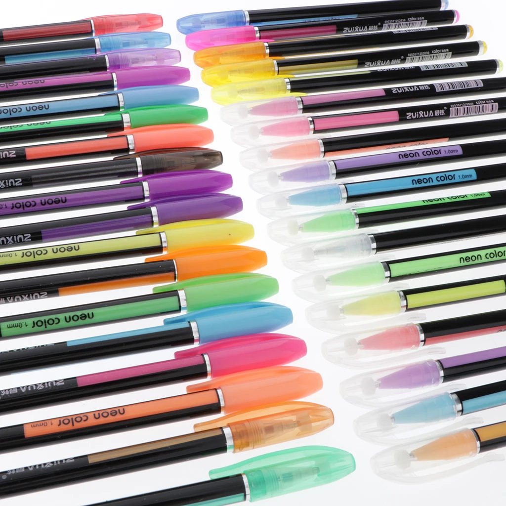 Набор цветных гелевых ручек цветные шариковые ручки с мелкими точками ed