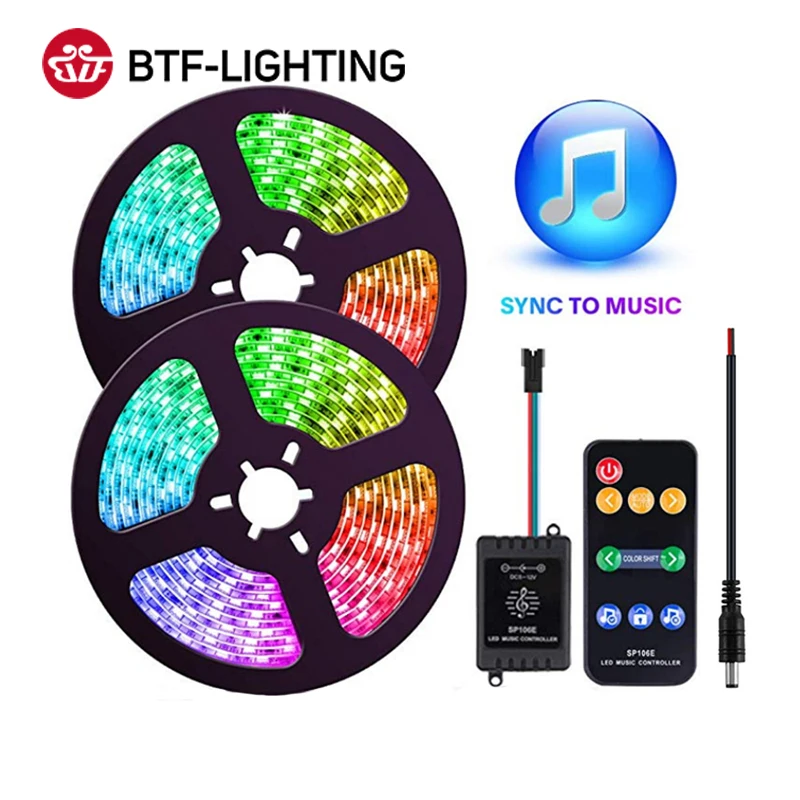 SP106E RGB светодиодный контроллер 9 ключей RF Беспроводной пикселей IC SPI Музыка