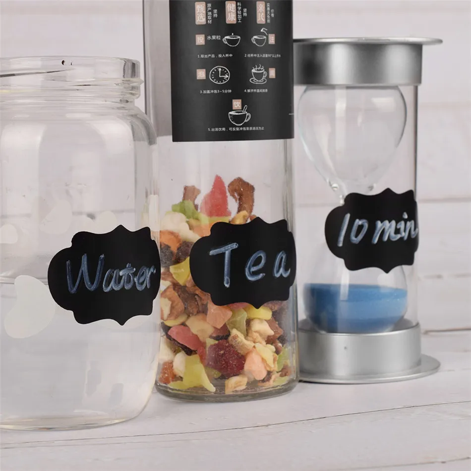 

15pcs Kitchen Spice Stickers Jar Sticker Waterproof Label Sticker Spices Organizer Storage Bottles Jars Blackboard Wall Tags