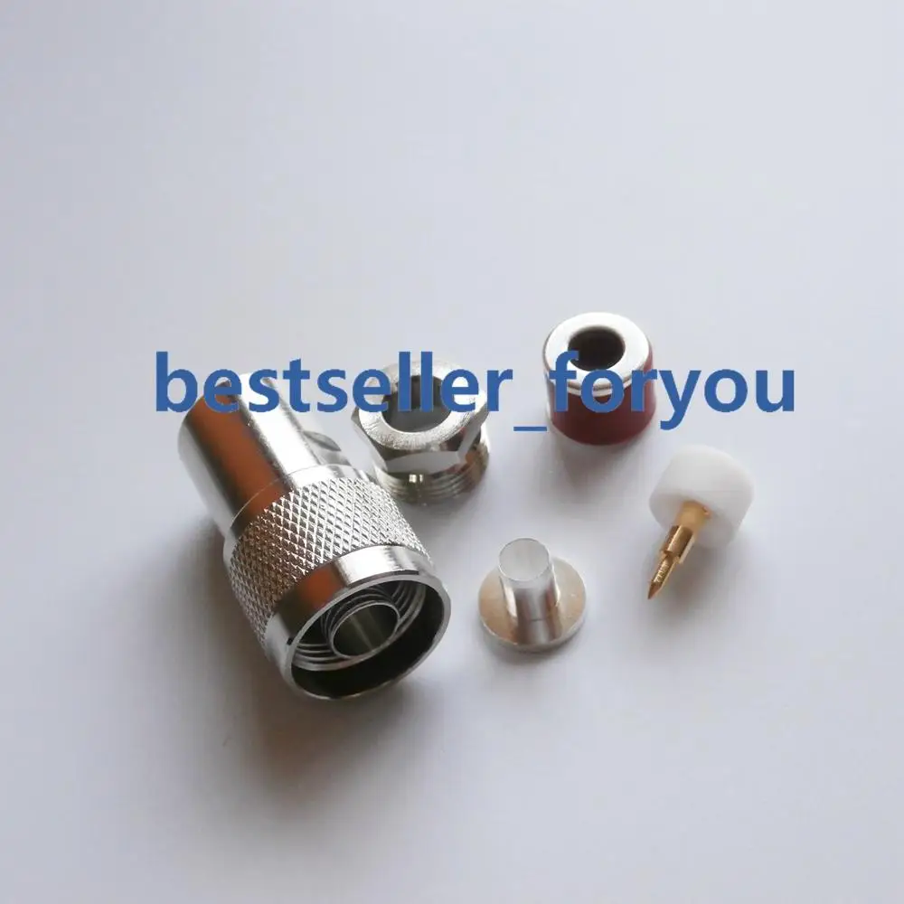 

1x N Штекерный зажим RG5 RG6 5D-FB LMR300 кабель прямой коннектор RF