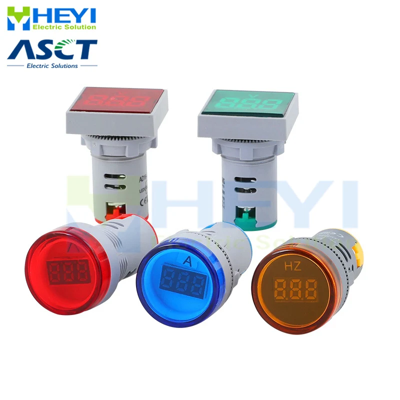 Амперметр Вольтметр Hertz цифровой индикатор квадратный круглый светодиодный |