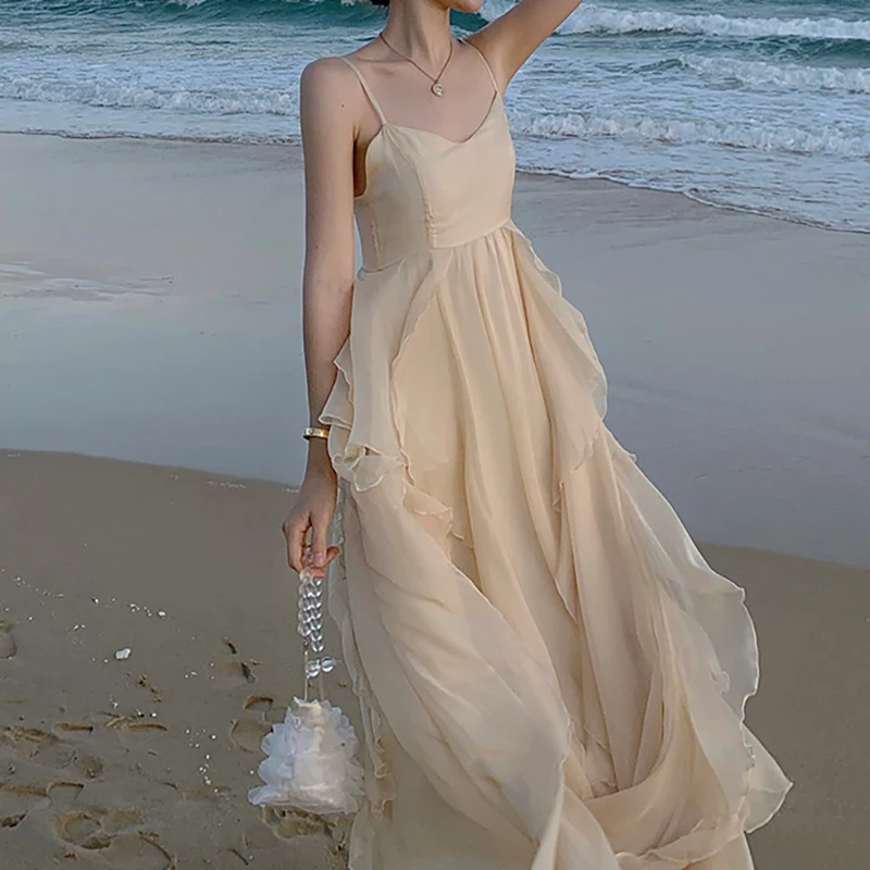 

faldas mujer moda2021 vestidos largos verano korean style cottagecore aesthetic sexy white dress free shipping harajuku sukienka