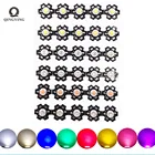 50 шт. 1 Вт 3 Вт высокой мощности Светодиодный полный спектр белый теплый белыйзеленыйсинийтемно-красный 660nm Королевского синего цвета с 20 мм черно-белая звезда печатных плат