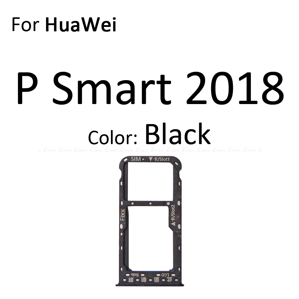 Гнездо для Sim-карты слот считывания лотков HuaWei P Smart Plus 2019 2018 адаптер Micro SD