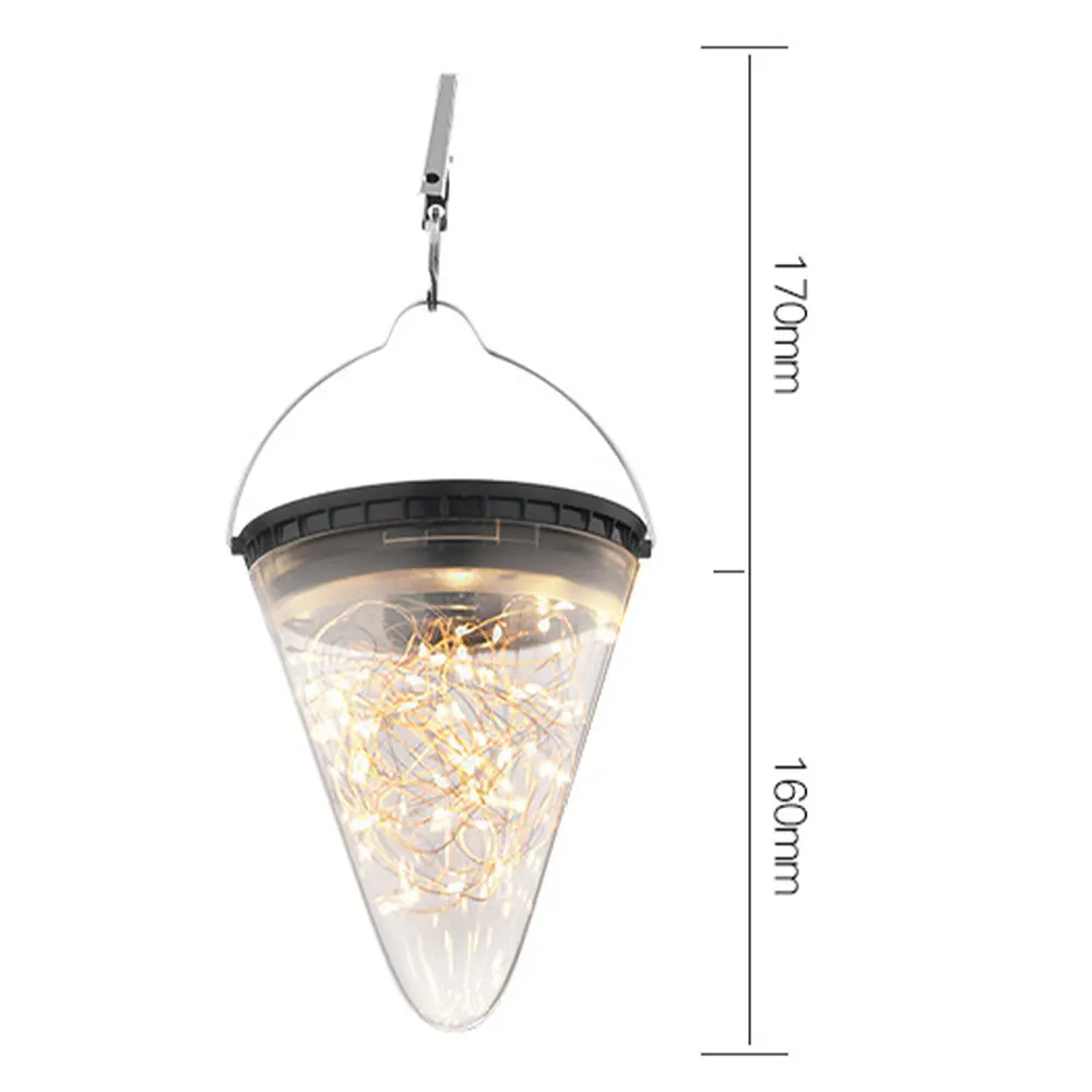 

Hanging Solar Lights Solar Lanterns Outdoor Hanging Mason Jar Lights Night Light for Garden Patio Yard Decor 3 Modes May11