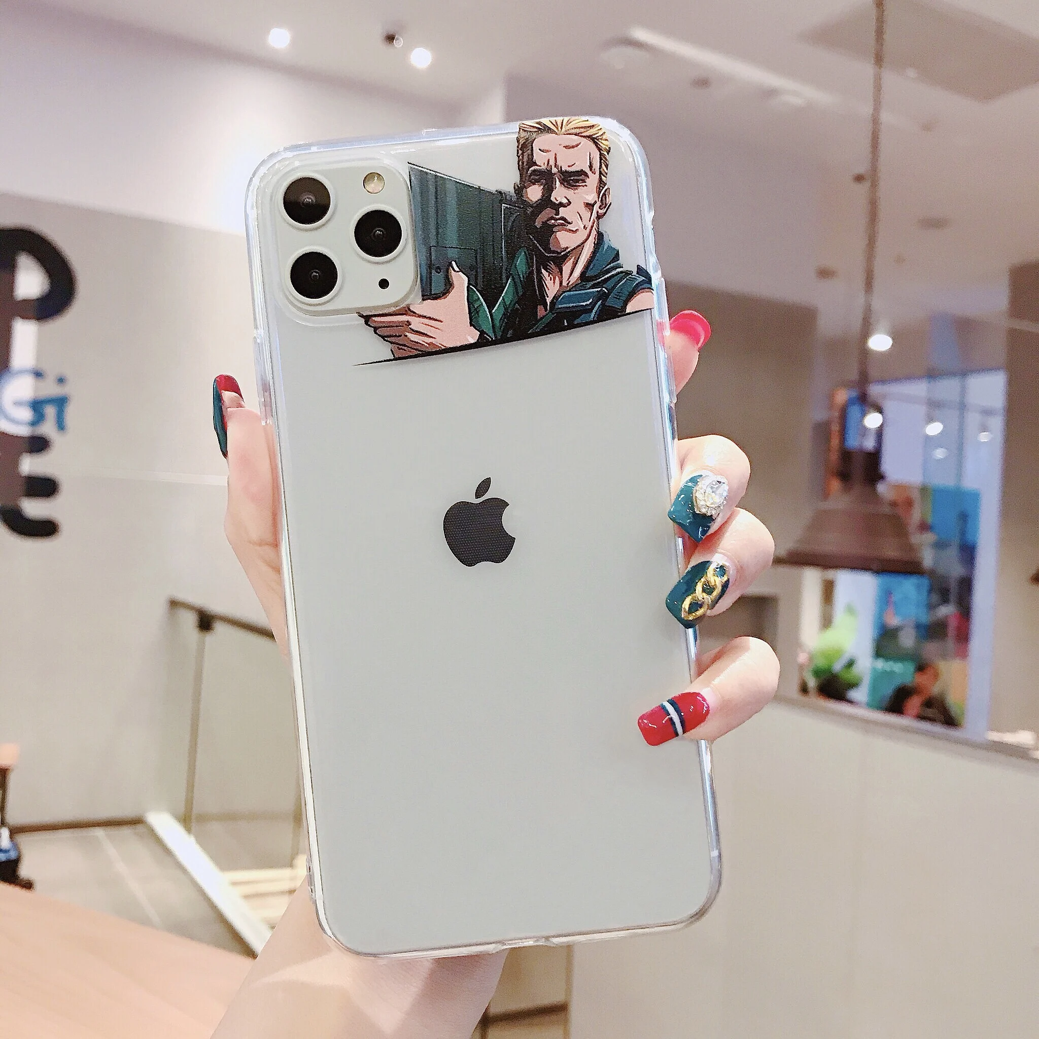 Модный чехол для iPhone 11 Schwarzenegger 11Pro Max Funny 6 6s 8 7 Plus XR 10 X XS простой прозрачный мягкий |
