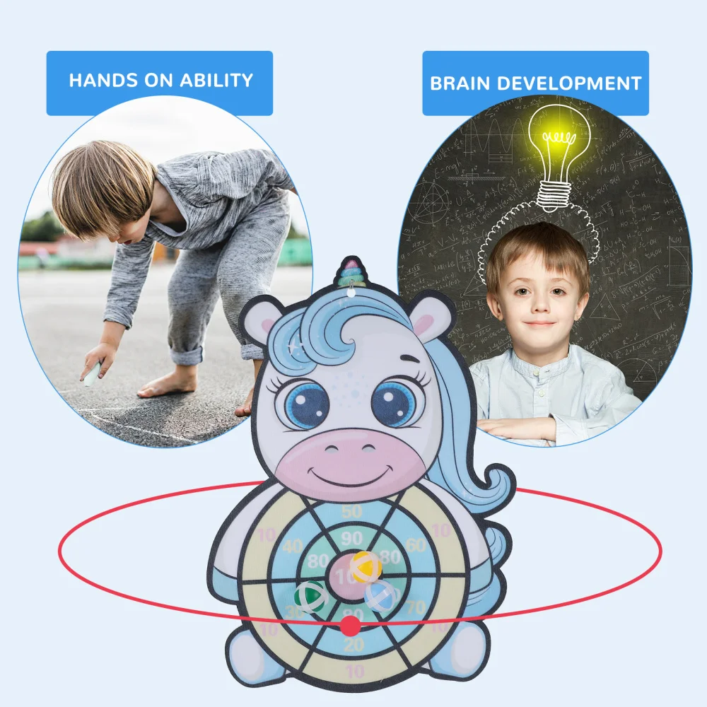 

1 Set/5pcs Chic Sticky Target Plaything Kids Toss Catch Game Throw Dart