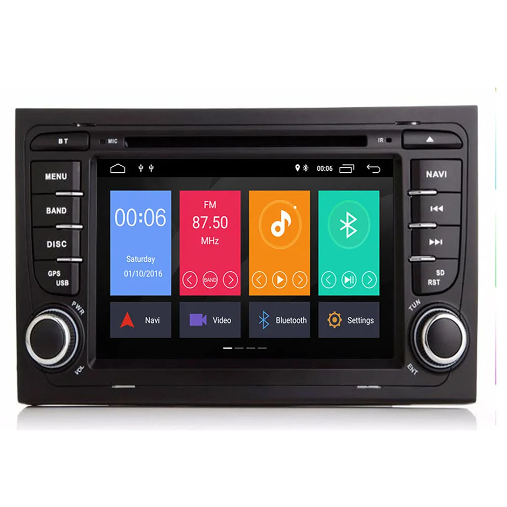 Автомагнитола 4 Гб 2 Din GPS Android 10 автомобильный DVD-плеер для Audi A4 B8 S4 B6 B7 RS4 8E 8H B9Seat Exeo