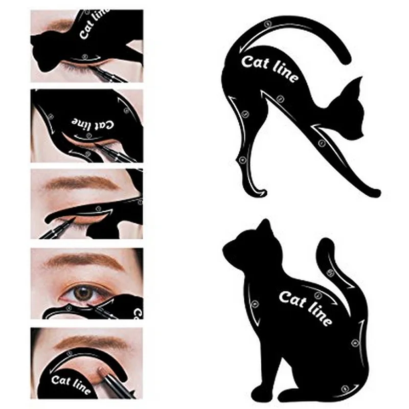 

1 Pc New Cat Line Eye Makeup Eyeliner Stencils Eye shadow eyeliner makeup tool