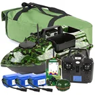 500 м GPS рыболовная приманка лодка 3 катапульта Hoppers LCD GPS Fishfinders Сонар Датчик Carrybag батареи 12000mAh лодка с дистанционным управлением