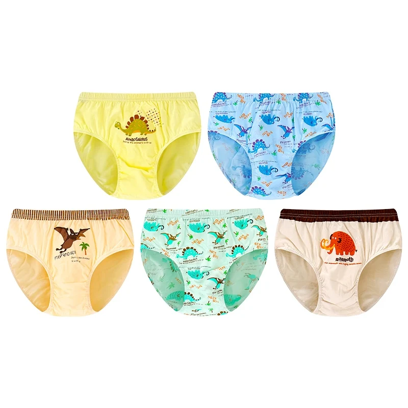 5 шт./кор. динозавр нижнее белье для мальчиков трусы с персонажами из мультфильмов