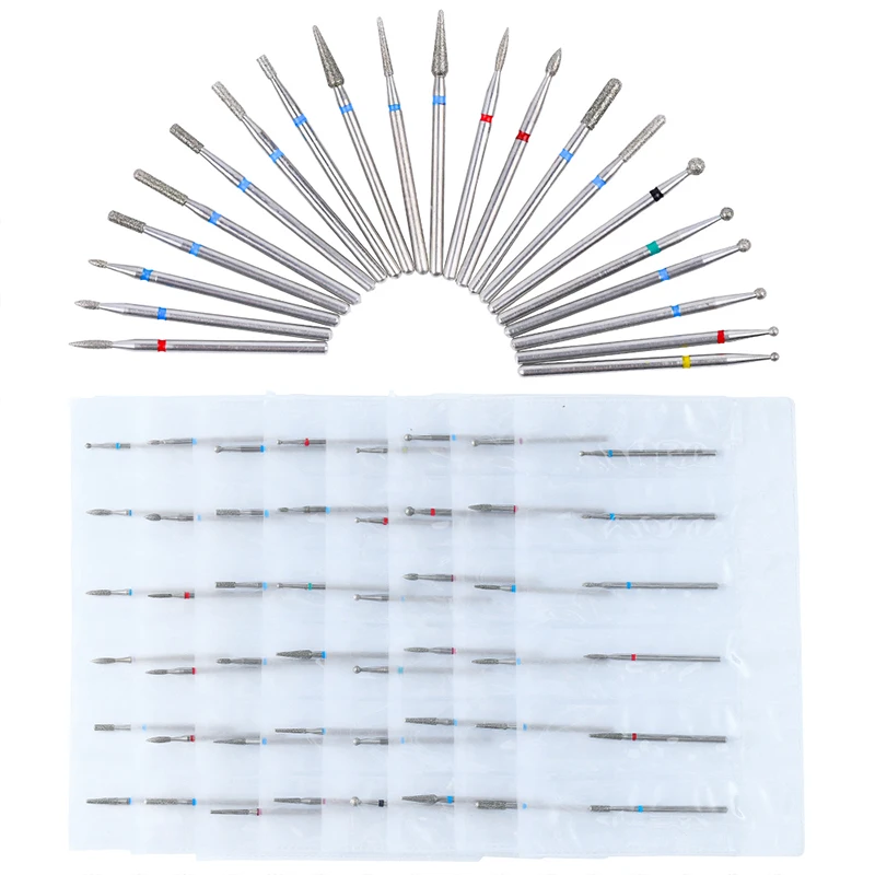 Набор Алмазных фрез для ногтей 6 шт. электрическая фреза маникюр педикюр