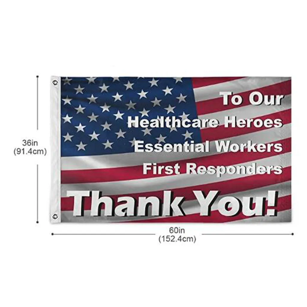 Флаг украшения для наших героев здравоохранения печать наружный флаг люверсы